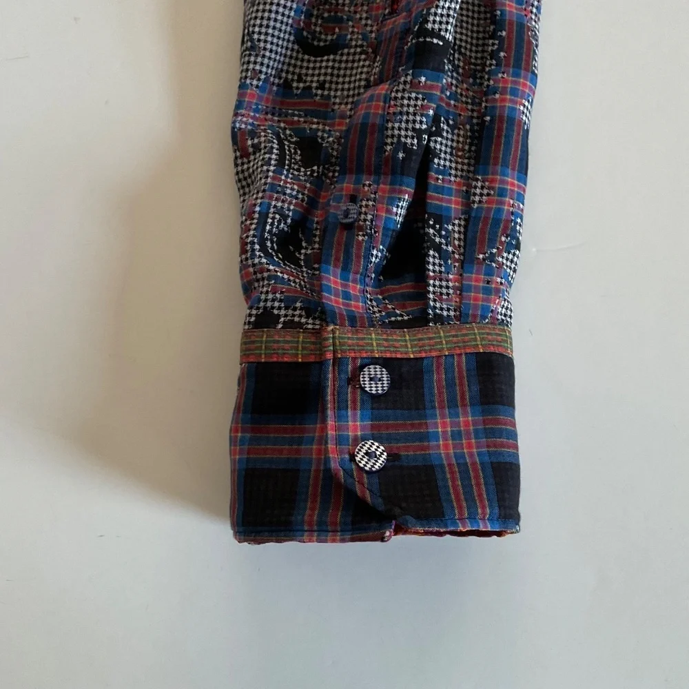 Robert Graham Mens Limited Edition Blues Haven XL Classic Fit Embellished Scull - Picture 9 of 14